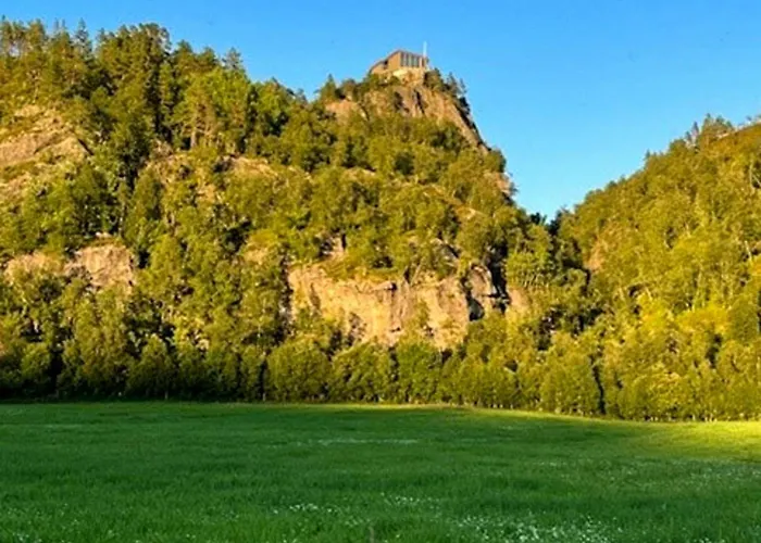 With Views Of River And Mountains